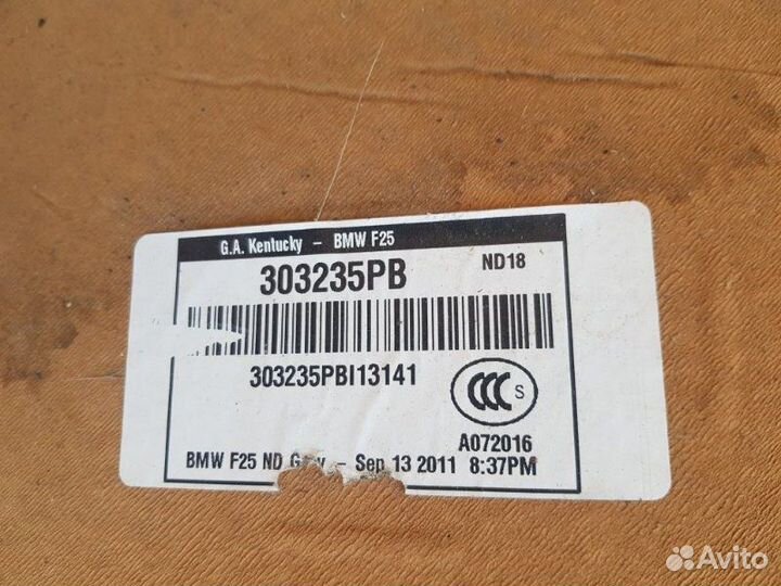 Обшивка потолка Bmw X3 F25 2010-2017