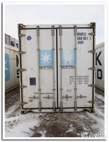 Рефконтейнер 40-футов mwcu 668881-1 2003 г.в