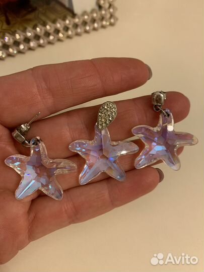 Серьги и подвеска Swarovski