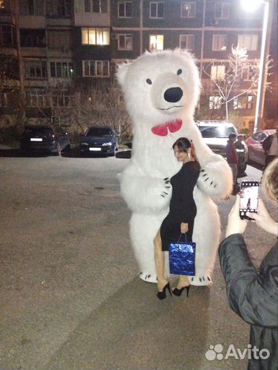 Поздравление от белого мишки Умки/Аниматор