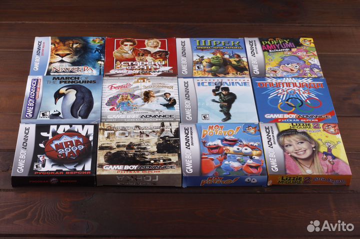 Картриджи Game Boy Advance GBA Обновляемый Список