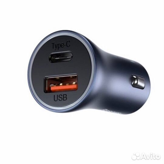 Автомобильное зу с кабелем Baseus Golden Contactor