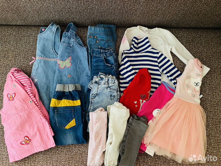 Детские вещи пакетом на девочку 86 92