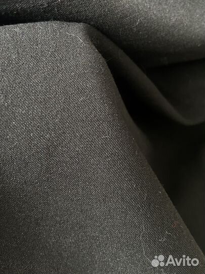 Ткань черная костюмная шерсть