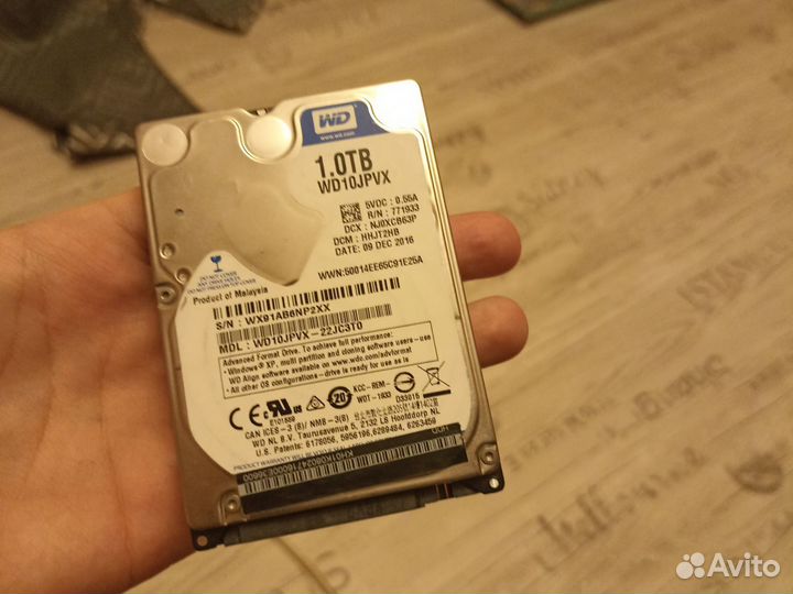 HDD 1TB WD10jpvx