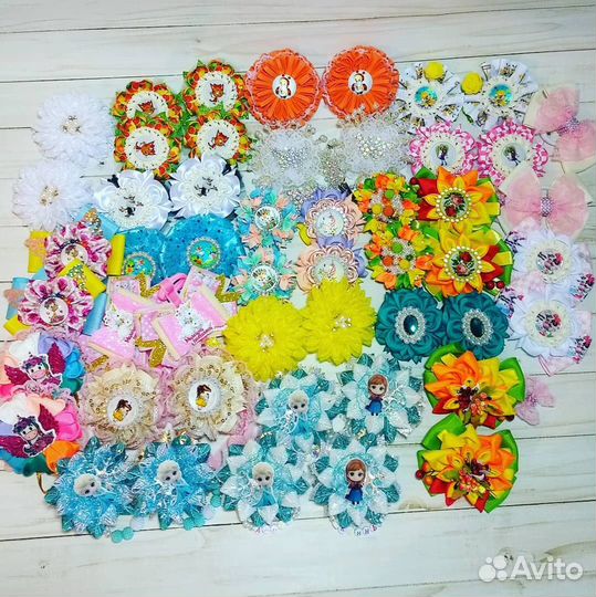 Бантики заколки ручной работы в наличии и на заказ