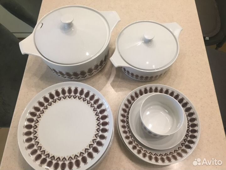 Сервиз столовый неполный Colditz GDR 1963 г