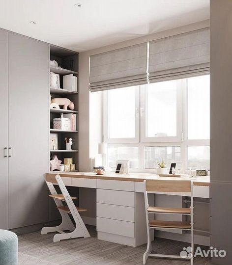 Рабочая зона у окна на заказ