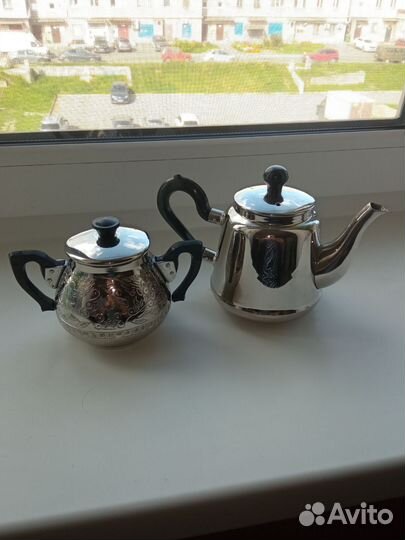 Заварочный чайник Кольчугино, сахарница СССР
