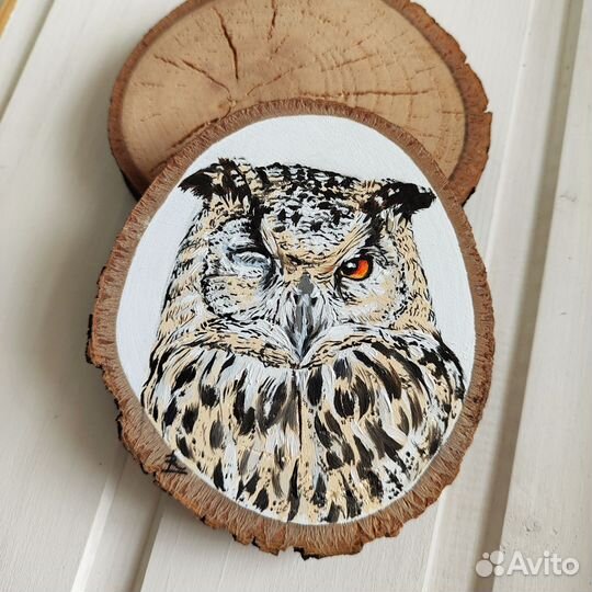 Картина маслом Сова
