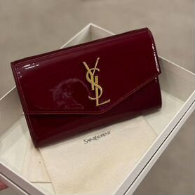 Сумка клатч Saint Laurent YSL бордо под заказ