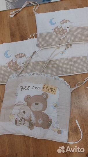 Балдахин,бортики в кроватку с держателем