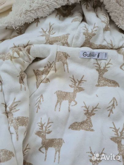 Комбинезон плюшевый 3/6м