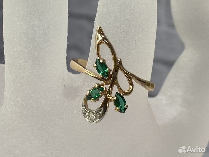 Кольцо золотое 19 р-р (G113)