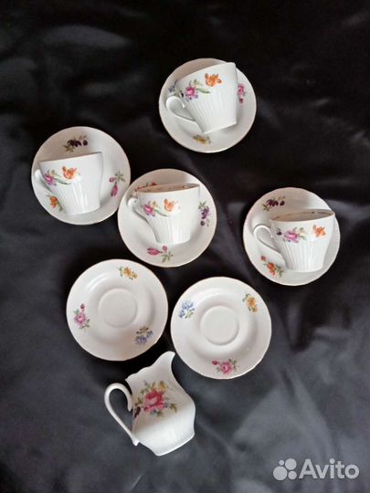 Сервиз кофейный фарфоровый