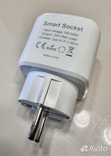 Умная розетка 20A Smart Socket Wi-Fi