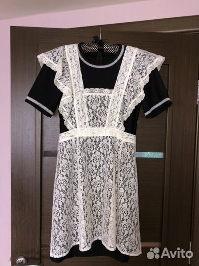 Комплект фартук + платье на последний звонок