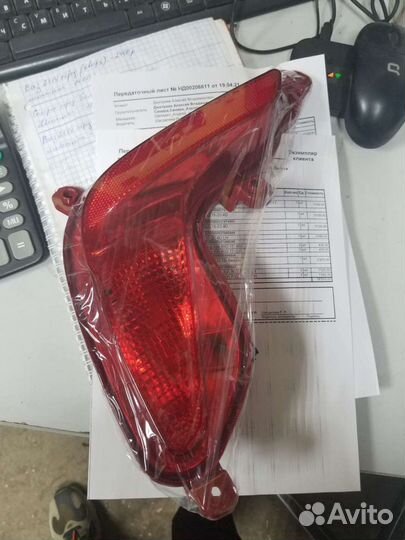 Фонарь в задний бампер Киа Рио 17+