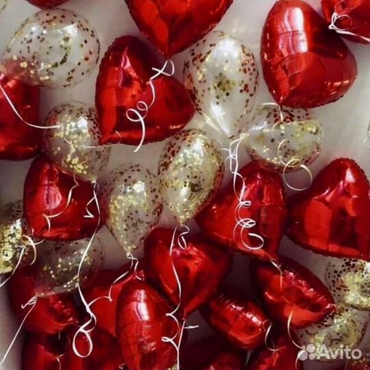 Сердце из фольги шар
