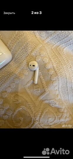 Оригинальные наушники airpods 2 правый