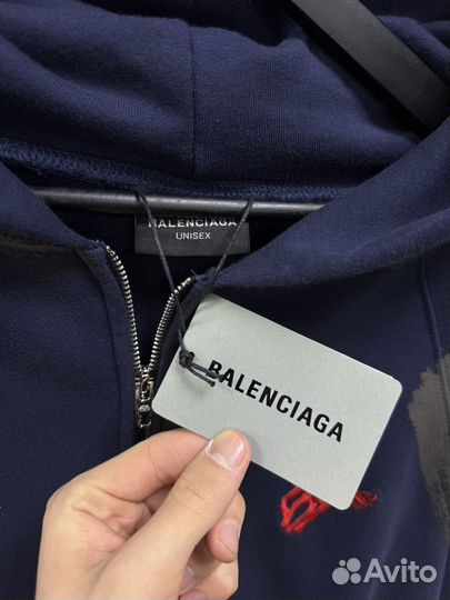 Зип худи balenciaga x polo ralph lauren (хит 2024)