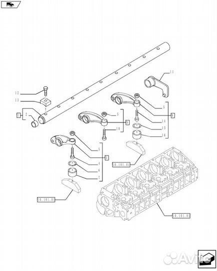 Коромысла клапанов для cursor 13