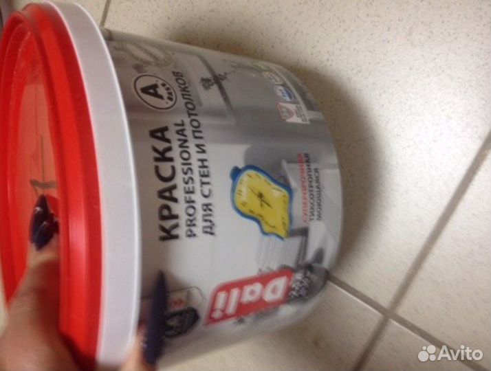 Краска для стен и потолков новая и для пвз