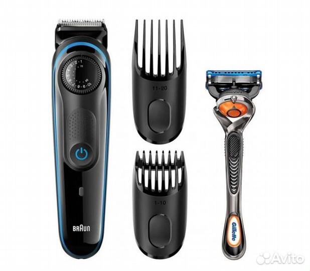 Триммер Braun BT3040 для бороды + бритва (Новый)