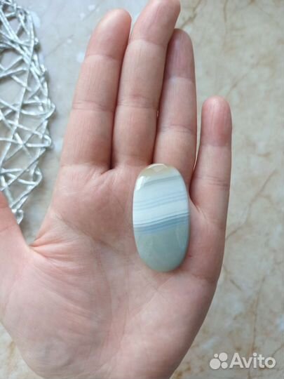 Агат натуральный кабошон