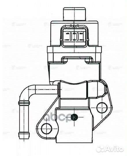 Lveg 1001 luzar Клапан EGR (рециркуляции выхл