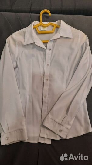 Блузка белая для девочек 158