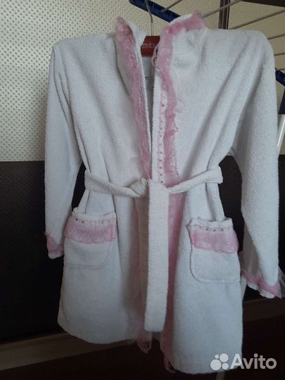 Халат махровый для девочки
