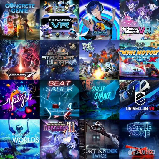 Прошитая PS4 Slim + 122 VR игры 1tb пс4 с играми