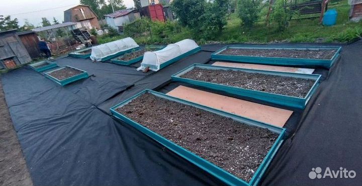 Грядка темно-зеленая 1м х 5м х 22см