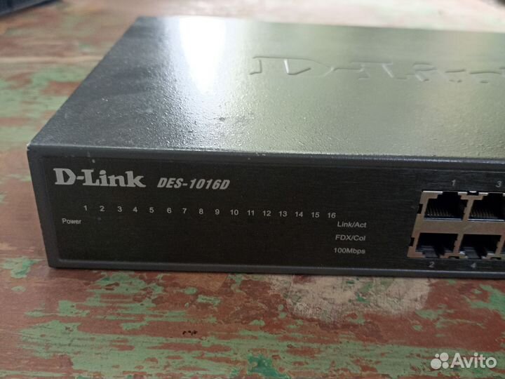 Коммутатор 16 портовый D-Link DES-1016D