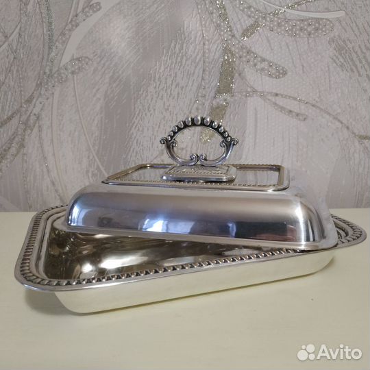 Антикварное блюдо с крышкой