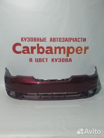 Бампер передний Daewoo Nexia n150 цвет Вишневый