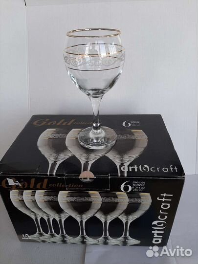 Фужеры. Good collection Art craft. Новые. Стильные