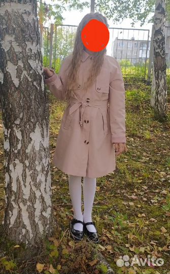 Тренч плащ для девочки. Размер 152