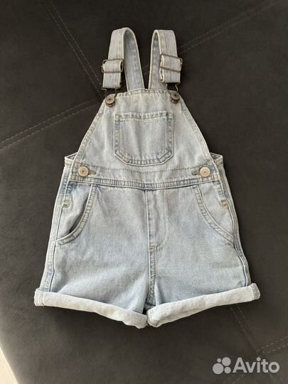 Джинсовый комбинезон шортами 80