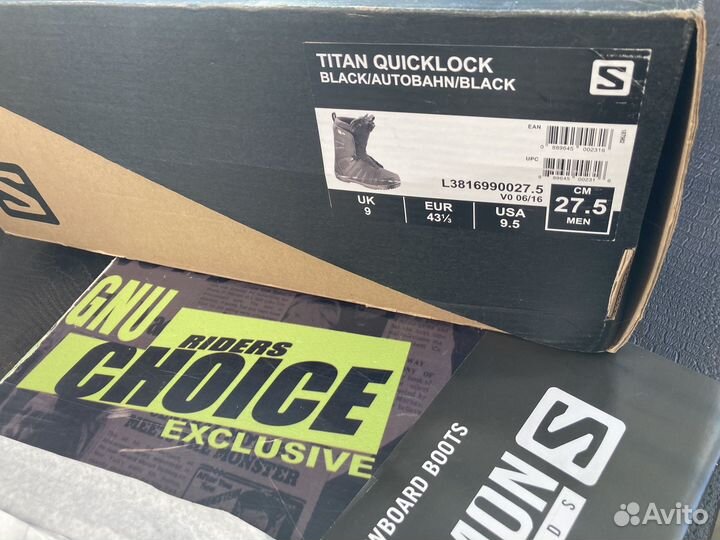 Ботинки для сноуборда Salomon Titan (275мм)