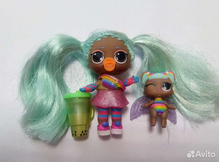 Куколка и малышка лол Радуга lol