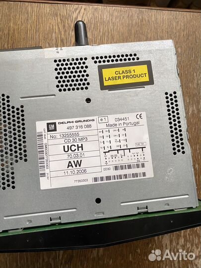 Магнитола Opel astra h gtc