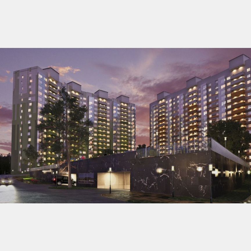 2-к. квартира, 71,4 м², 1/17 эт.