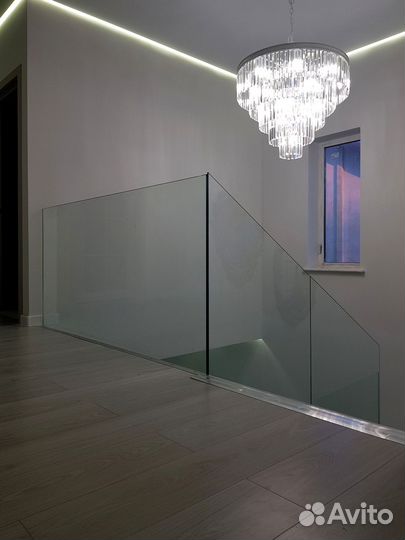 Стеклянные ограждения для лестниц