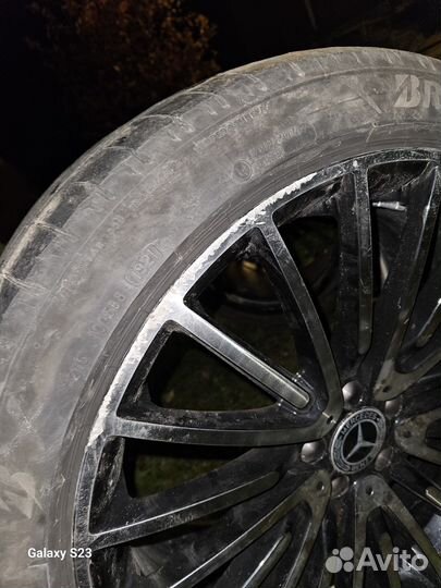 Оригинальные диски mercedes amg 21 с резиной