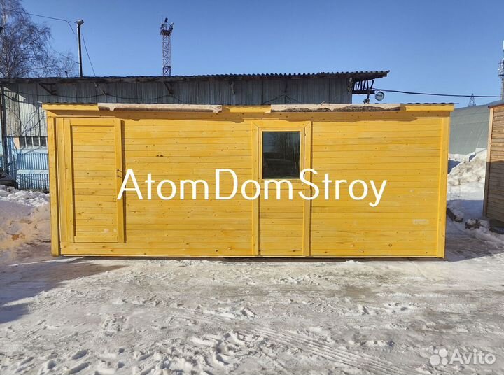 Бытовка деревянная утепленная с электрикой