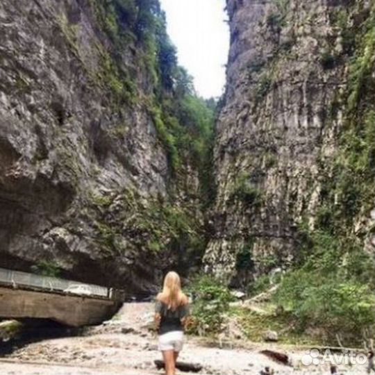 Джип-тур Абхазия: озеро Рица, Гегский водопад