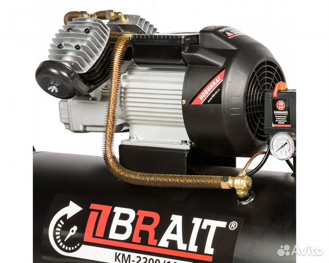 Компрессор воздушный brait KM-2200/100