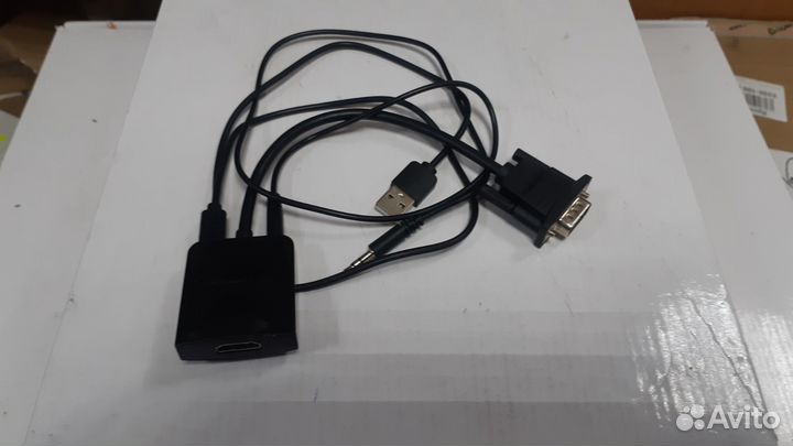 Переходник VGA - hdmi + аудио / Vention 0.15 м acn